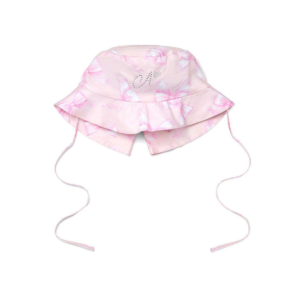 Little A Bow Print Sun Hat