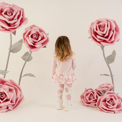 LITTLE A Daisy Rose Print Legginga Set