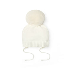 Little A Diamond Knitted Pom Pom Hat