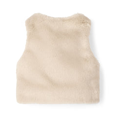 LITTLE A by ADee Little Locket Theme. The Dani gilet features ultra-soft faux fur, a cosy sleeveless design, and a sweet bow detail at the front. Stone Beige
