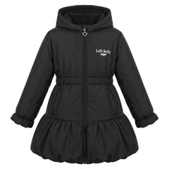 LELLI KELLY BTS Betsy Hooded Coat with Bow on back. Black