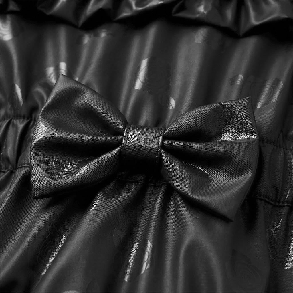 LELLI KELLY BTS Bonnie Rain Coat with bow on back. Black