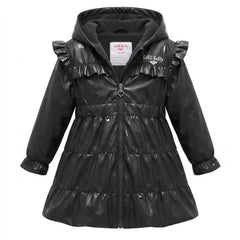 LELLI KELLY BTS Bonnie Rain Coat with bow on back. Black