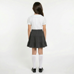 LELLI KELLY Bailey Grey Skirt, featuring the signature charm branding logo