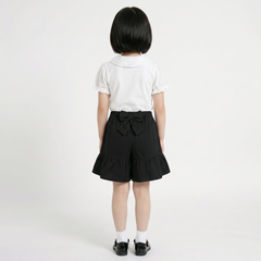 LELLI KELLY Black Bambi charming culottes feature a decorative bow detail on the back and an iconic LELLI KELLY logo charm