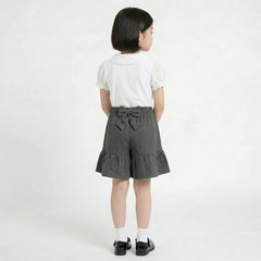 LELLI KELLY Grey Bambi charming culottes feature a decorative bow detail on the back and an iconic LELLI KELLY logo charm.