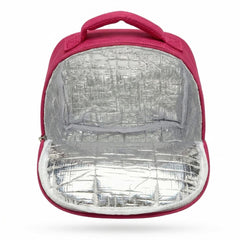BILLIE Pink ruffled lunch bag with 'Lelli Kelly' branding.
