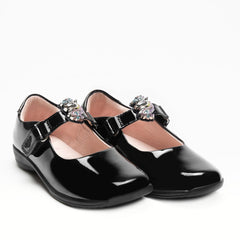 LELLI KELLY Bianca Unicorn Black Patent Shoes with interchangeable straps.