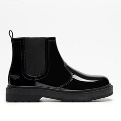LELLI KELLY Ruth Black Patent Ankle Boots
