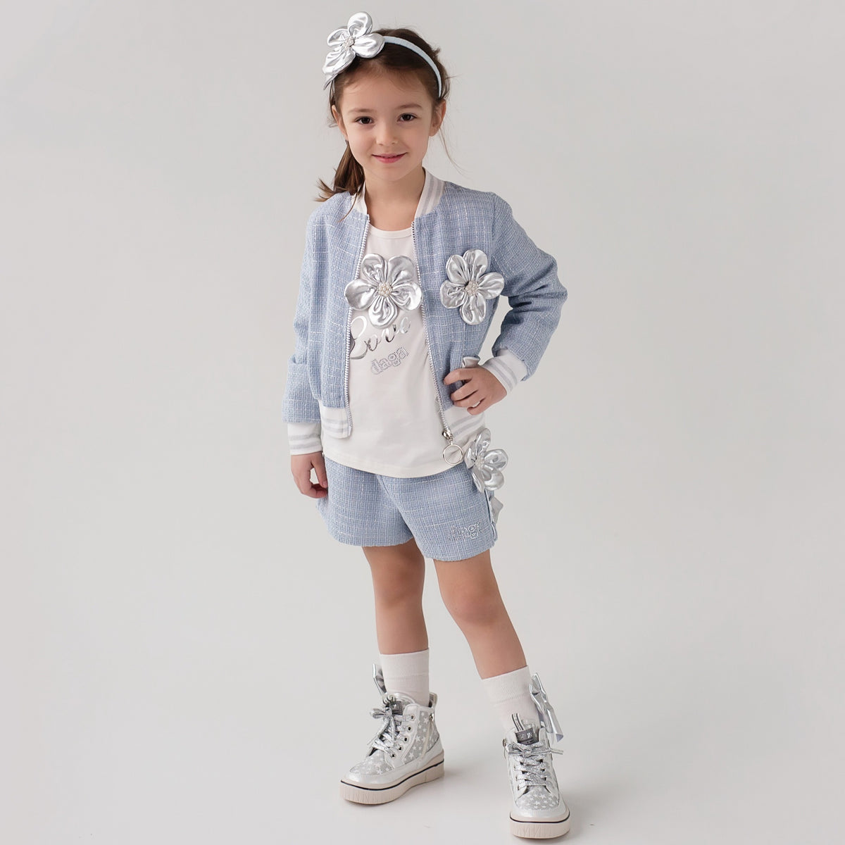 DAGA Blue Mirage Top Shorts  Set