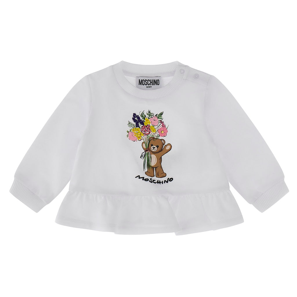 MOSCHINO Baby Girls Lilac Sweatshirt