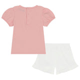 Baby Moschino T-Shirt Short Set Pink