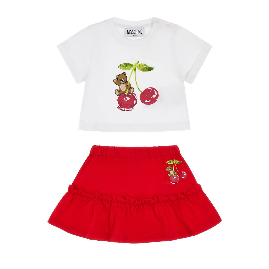 MOSCHINO Baby Girls T-Shirt And Skirt Set