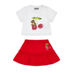 MOSCHINO Baby Girls T-Shirt And Skirt Set