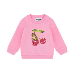 MOSCHINO Baby Girls Pink Sweatshirt