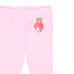 Baby MOSCHINO Heart Teddy Bear Motif Legging Set