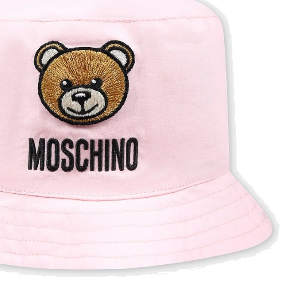 Baby Moschino Hat with Gift Box Pink