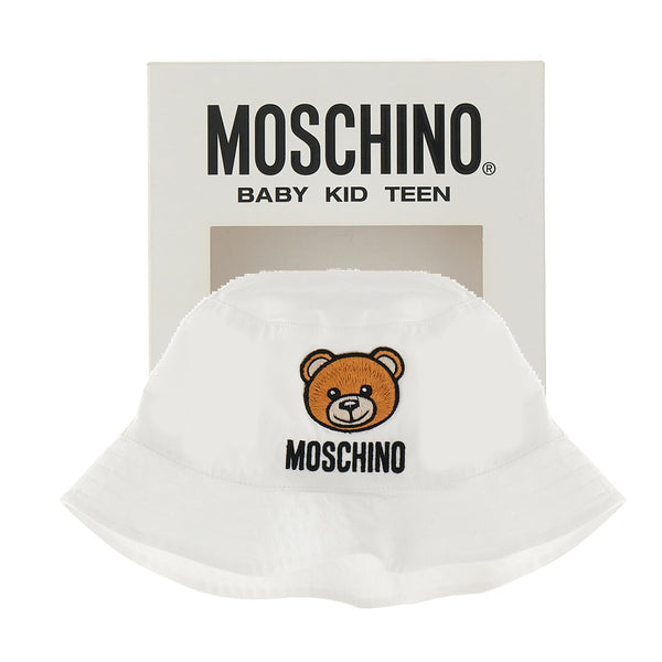 Moschino Baby Hat with Gift Box White