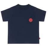 MITCH & SON Dark Navy Short sleeve jersey t-shirt with contrast logo badge