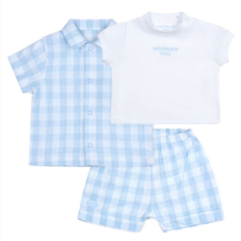 Mitch & Son ELLIOT Gingham 3 Piece Set