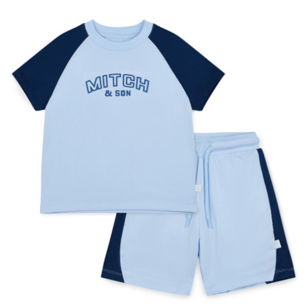 MITCH & SON Poly Logo Soft Set. Sky Blue