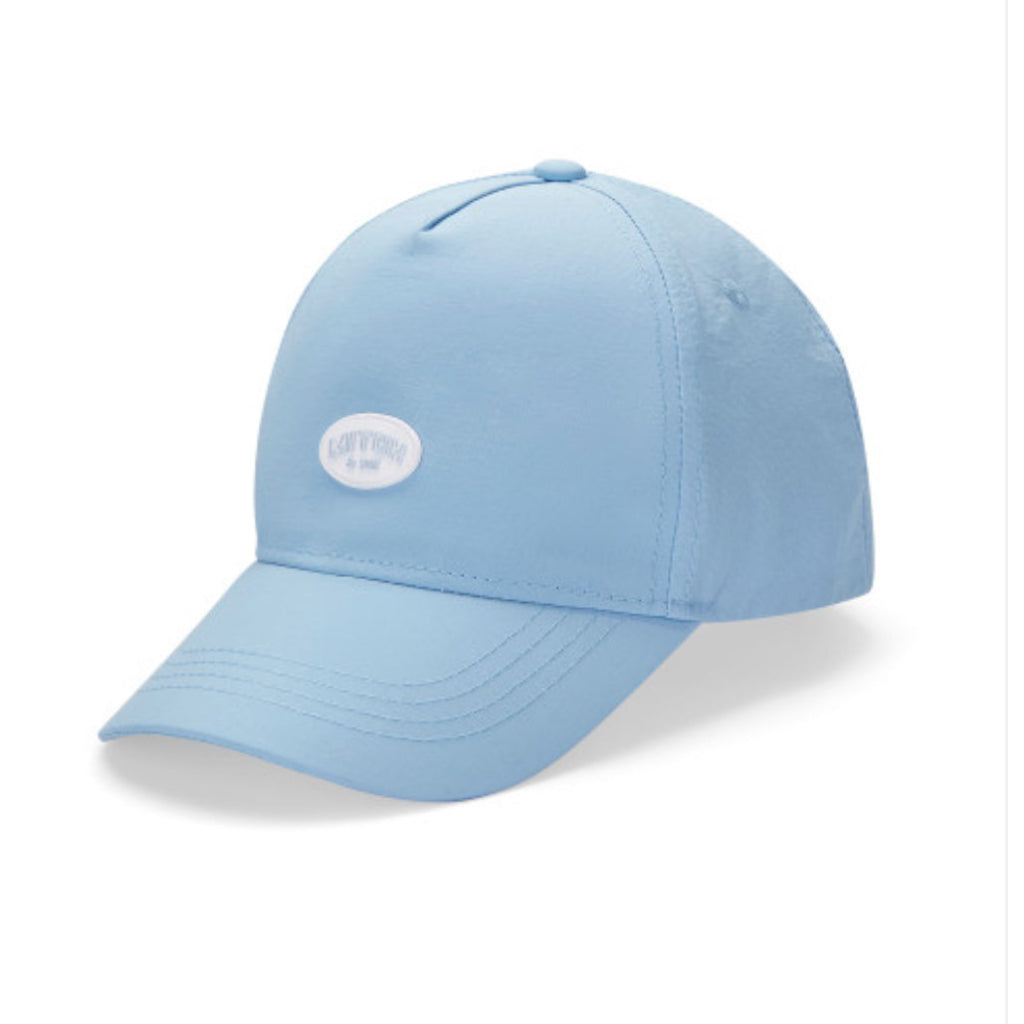 MITCH & SON Skip Cap with rubber logo badge. Sky Blue