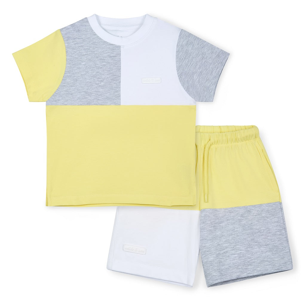 MITCH & SON GRAY Cut & Sew Short Set