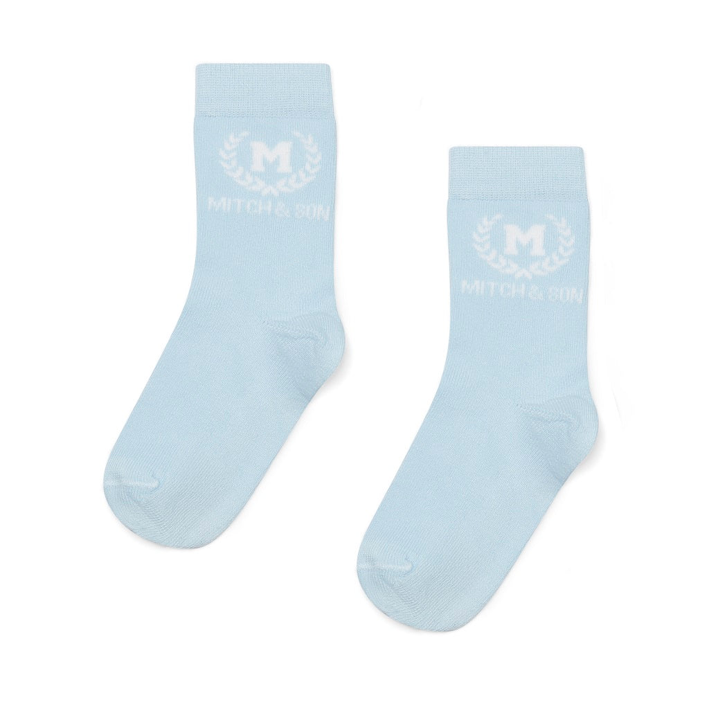 MITCH & SON Boys Crest 2 Pack Socks