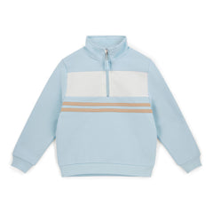 MITCH & SON Samson 1/4 Zip Tracksuit Sky Blue