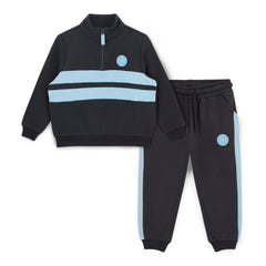 MITCH & SON Winter Chevron. The Walker tracksuit features a 1/4 zip top with a stripe design and coordinating joggers.