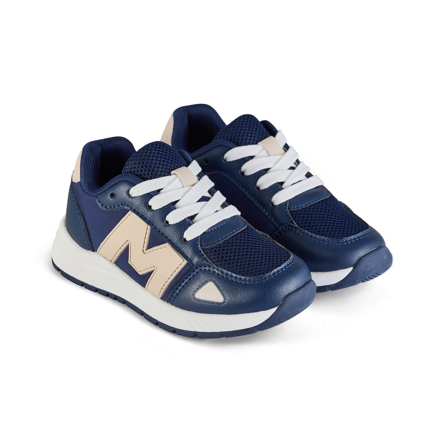 MITCH &amp; SON The Sprint trainers feature a sporty design with contrast panels and lace fastening. Finished with a cushioned sole and signature logo detailing for all-day comfort. Navy