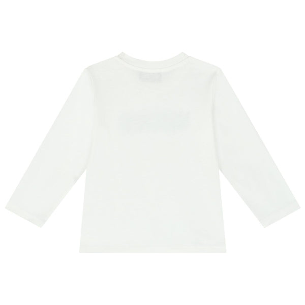 Baby Moschino Long Sleeved  T-Shirt White