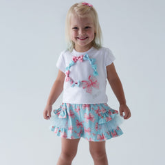 DAGA Magic Bow Top Skorts Set