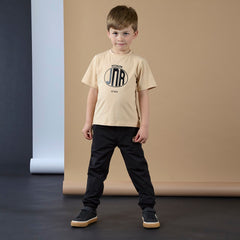 MITCH & SON Boys Logo T-Shirt Beige