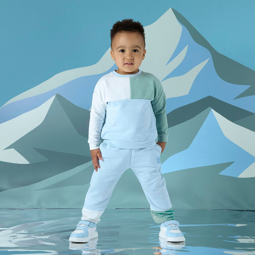 MITCH & SON Boys Cut & Sew Crewneck Tracksuit