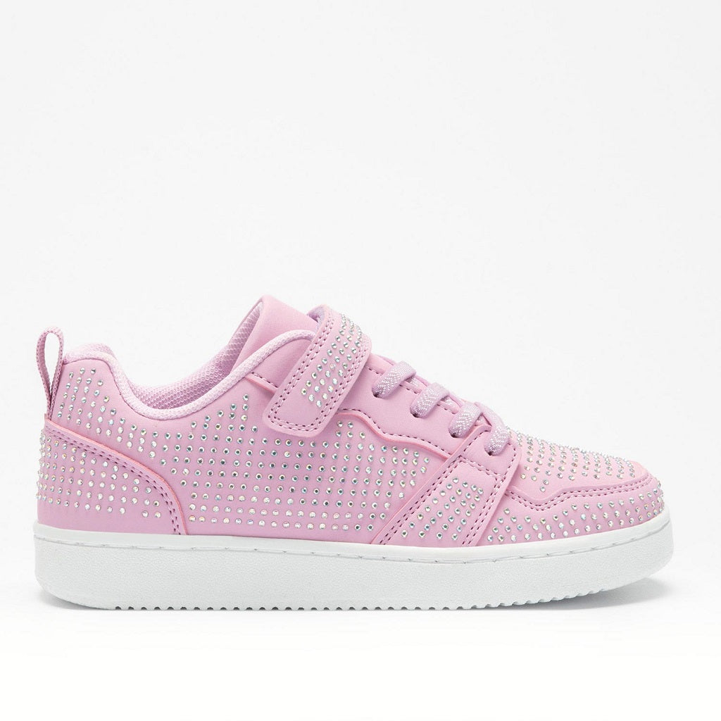 MISS LK Grace Diamante Trainers Lilac