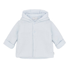 Pastels & Co - Herringbone Smash Story. The Grayson Jacket in soft pale blue offers timeless elegance for baby boys.