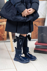 ADEE Mary Jane Sock Wellies Navy