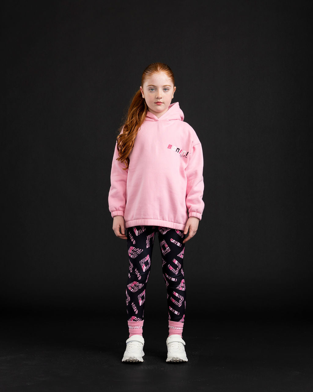 BONINI Sparkle Oversized Hoodie Pink