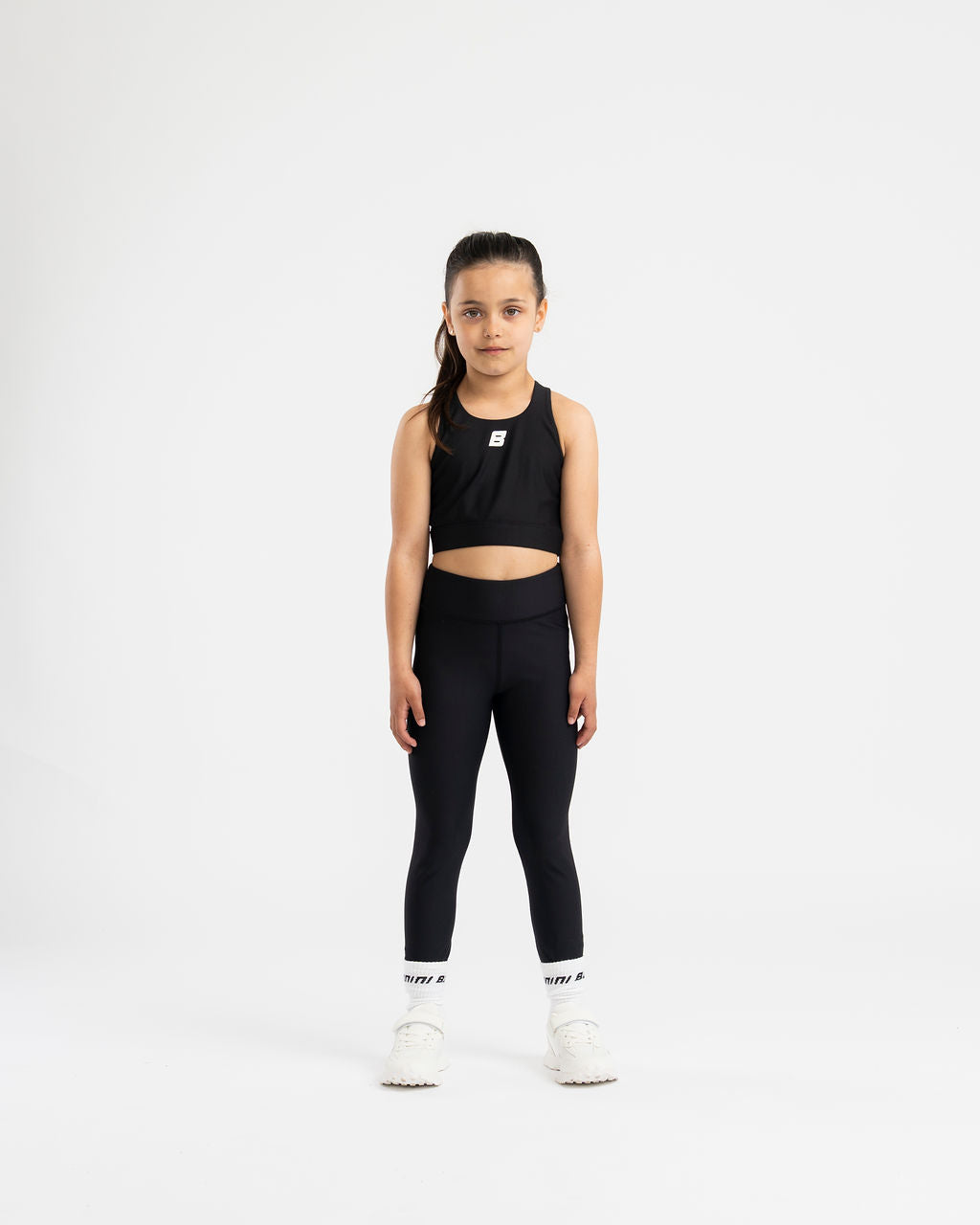 BONINI Aspire Crop Sport Top Black