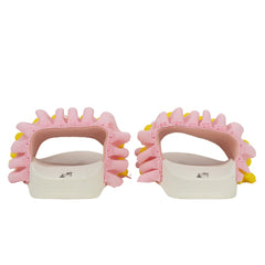 ADEE Frill Slide Sandals Pink