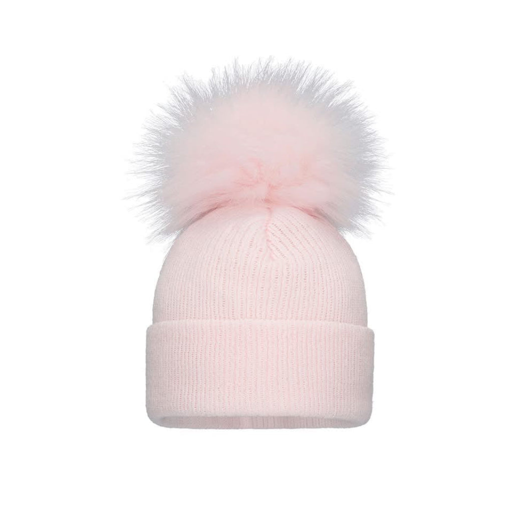 Pom Pom Envy Baby Knit Single Hat Pink