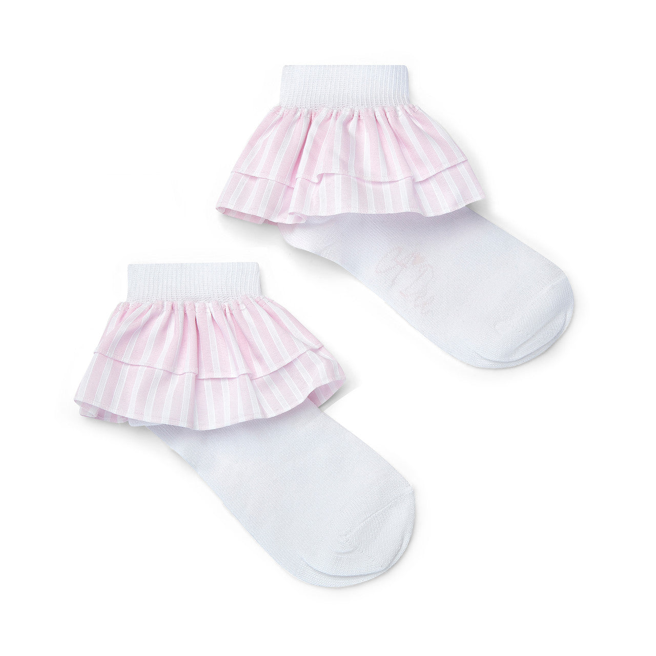 ADEE Capri Seersucker Frill Ankle Socks