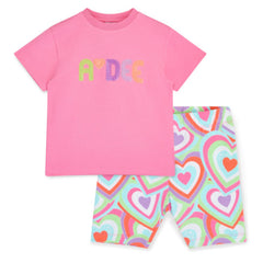 ADee Ellie Cycling Short Set. Pink Gloss