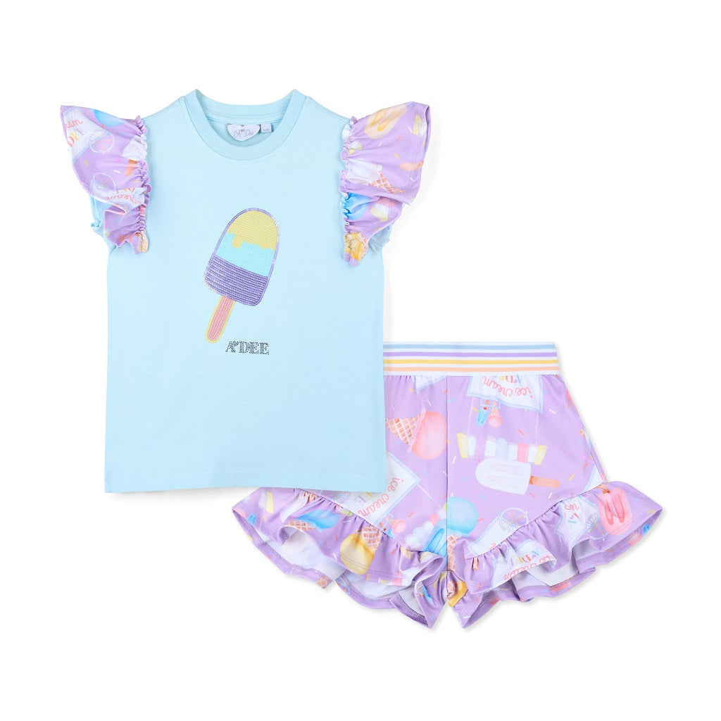 ADEE Ice Cream Print Short Set