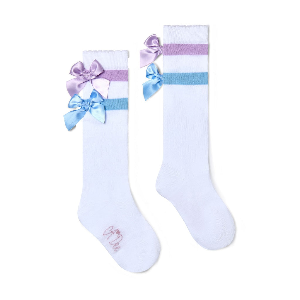 ADee Pastel Parlour - Complete the look with the white Saint knee high socks