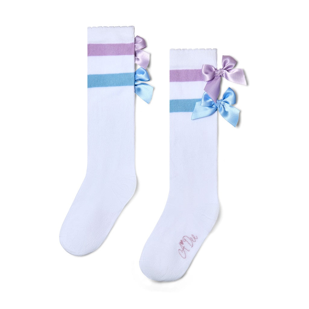 ADee Pastel Parlour - Complete the look with the white Saint knee high socks