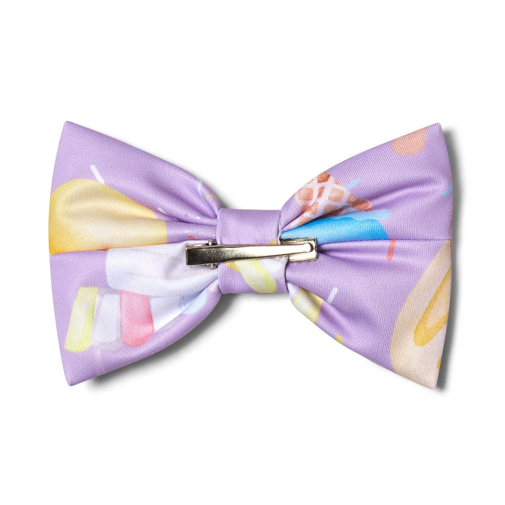 ADee Complete any Pastel Parlour outfit with the Solana hair clip, featuring an ice cream print bow on a silver clip fastening.&nbsp;Lilac Dreams