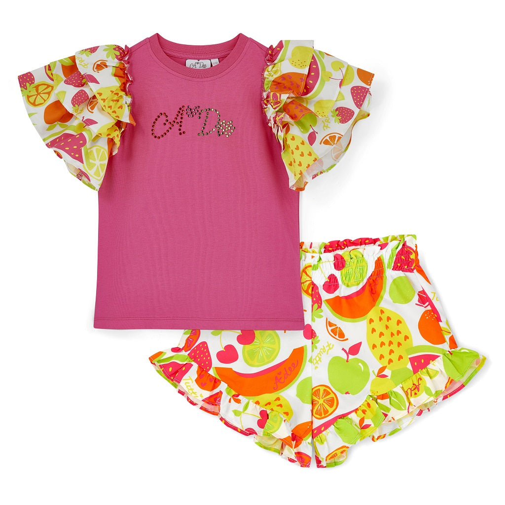 ADEE Tutti Frutti Poly Short Set