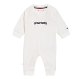 TOMMY HILFIGER Baby curved logo coverall
